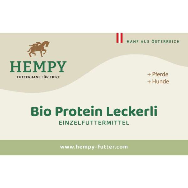 Bio Protein Leckerli von Hempy - im 7,5 kg Sack erhältlich